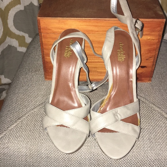 Charlotte Russe Grey Wedge Platform Shoes - Picture 2 of 4